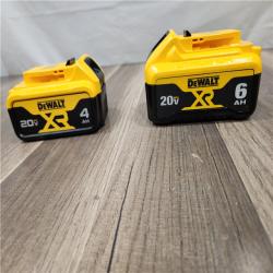 AS-IS - DEWALT 20V MAX Lithium-Ion 6.0Ah and 4.0Ah Battery and Charger Starter Kit