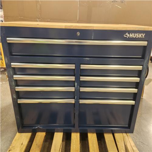 Phoenix LIKE NEW Husky Tool Storage 46 in. W x 18 in. D 9-Drawer Gloss Blue Mobile Workbench Cabinet