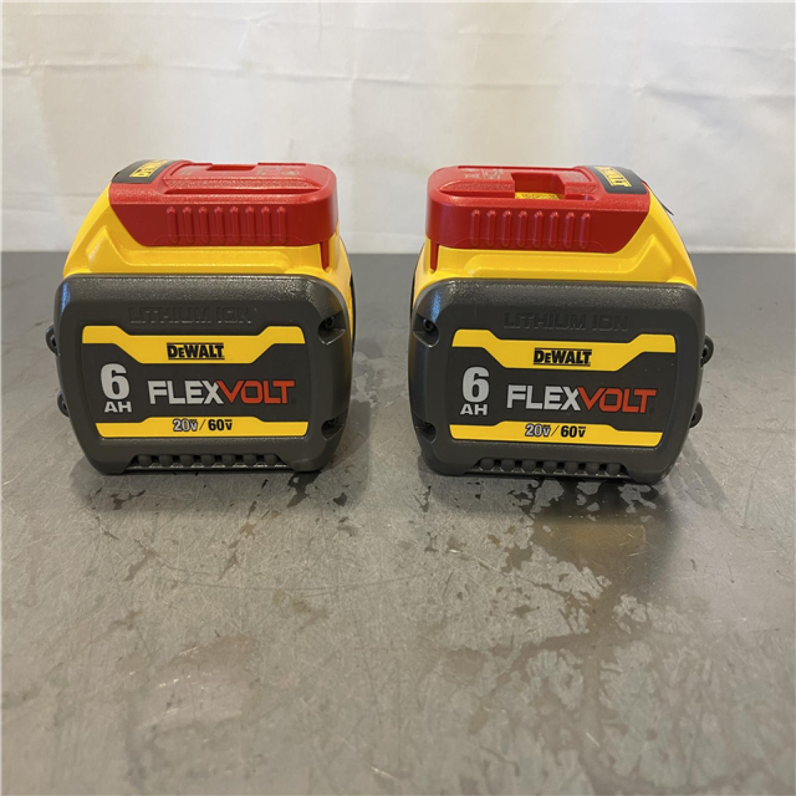 AS-IS - DEWALT FLEXVOLT 20-Volt/60-Volt MAX Lithium-Ion 6.0Ah Battery Pack (2-Pack)