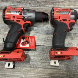 AS-IS Milwaukee FUEL 18V Lithium-Ion Brushless Cordless Hammer Drill and Impact Driver Combo Kit