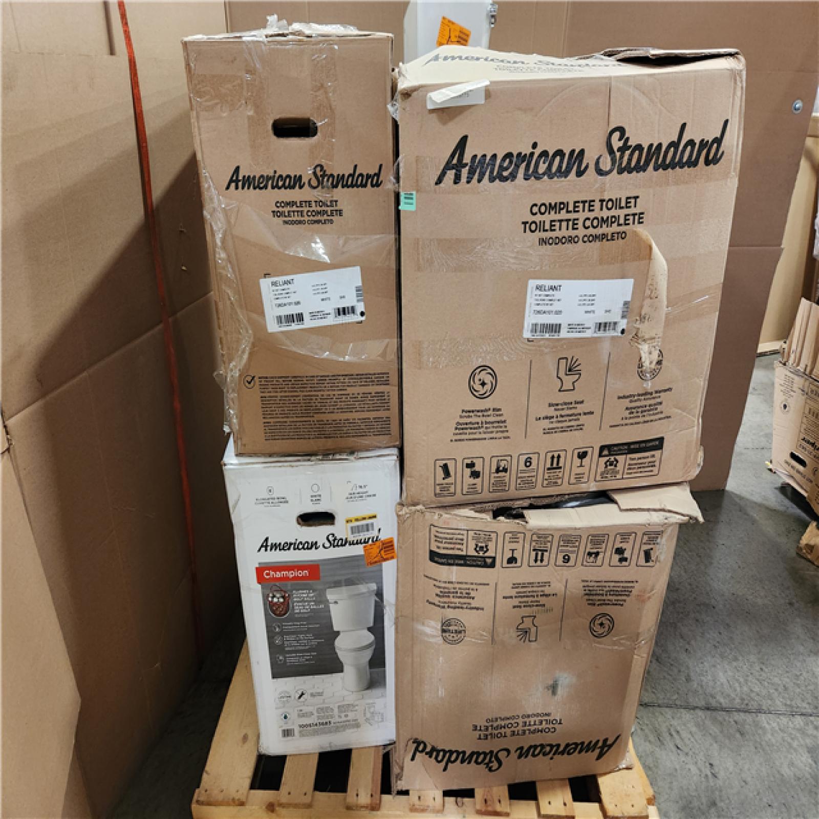 Phoenix AS-IS Mixed American Standard Toilet Pallet (6 Toilets)