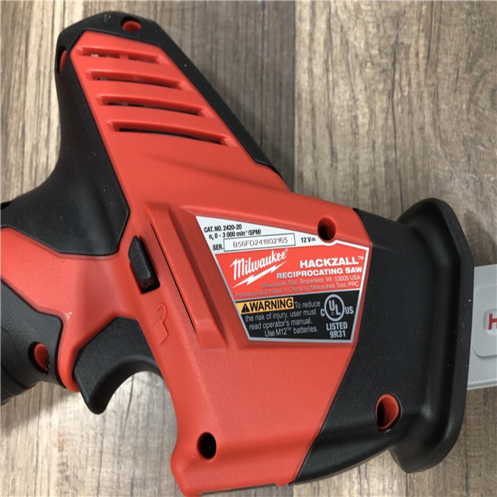 AS-IS Milwaukee M12 12-Volt Lithium-Ion HACKZALL Cordless Reciprocating Saw (Tool-Only)