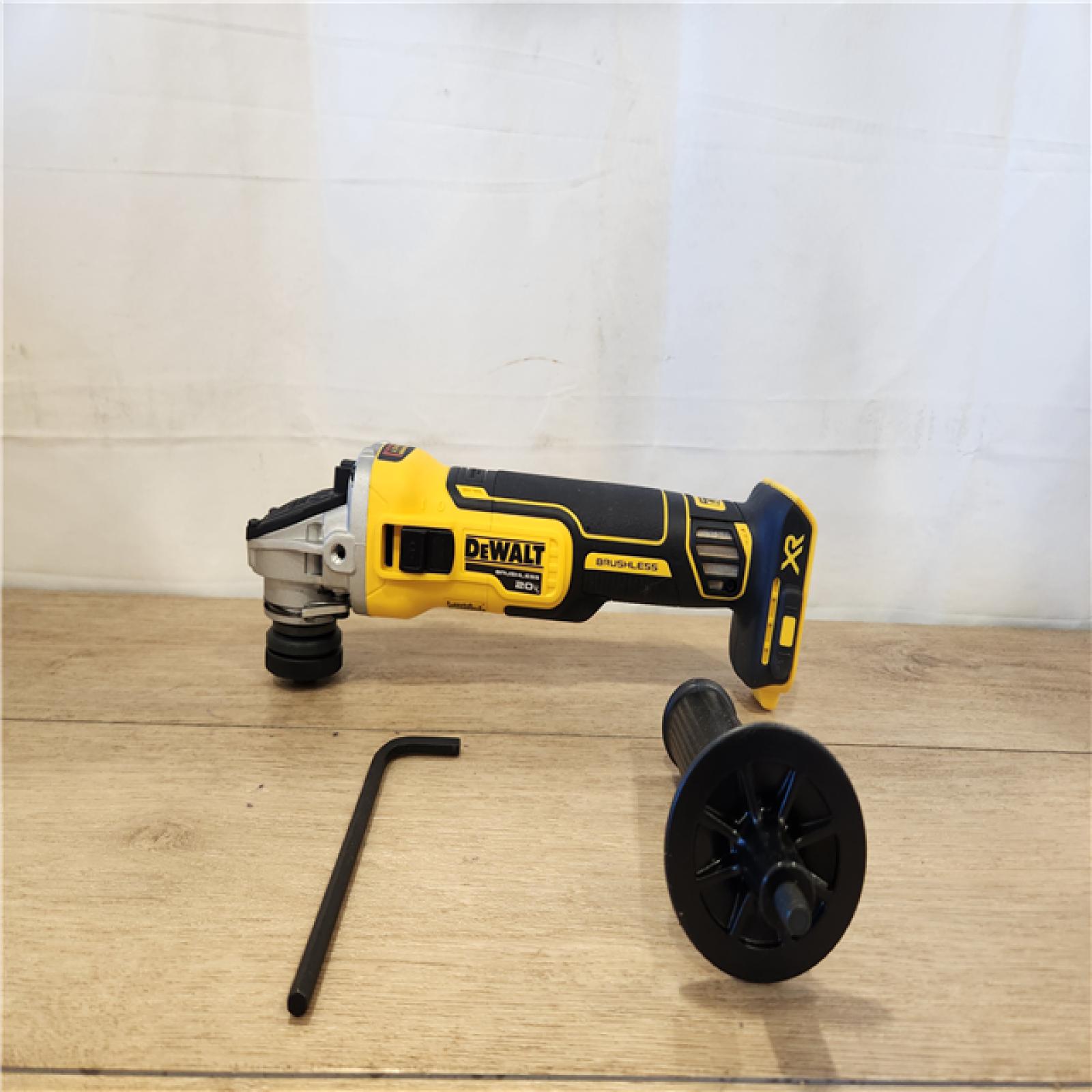 AS-IS- DeWalt 20V Max XR 4.5-Inch Slide Switch Small Angle Grinder (Tool Only)