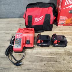 HOUSTON LOCATION - AS-IS Milwaukee 18V Cordless Brushed 2-Tool Drill/Driver and Impact Driver Kit