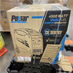 DALLAS LOCATION - Pulsar 4,500-Watt/3,700-Watt Dual Fuel with Recoil, Remote and Push Button Start Portable Inverter Generator with CO Alert