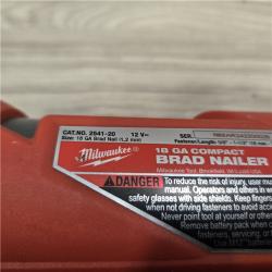 AS-IS Milwaukee M12 FUEL 18 Gauge Compact Brad Nailer