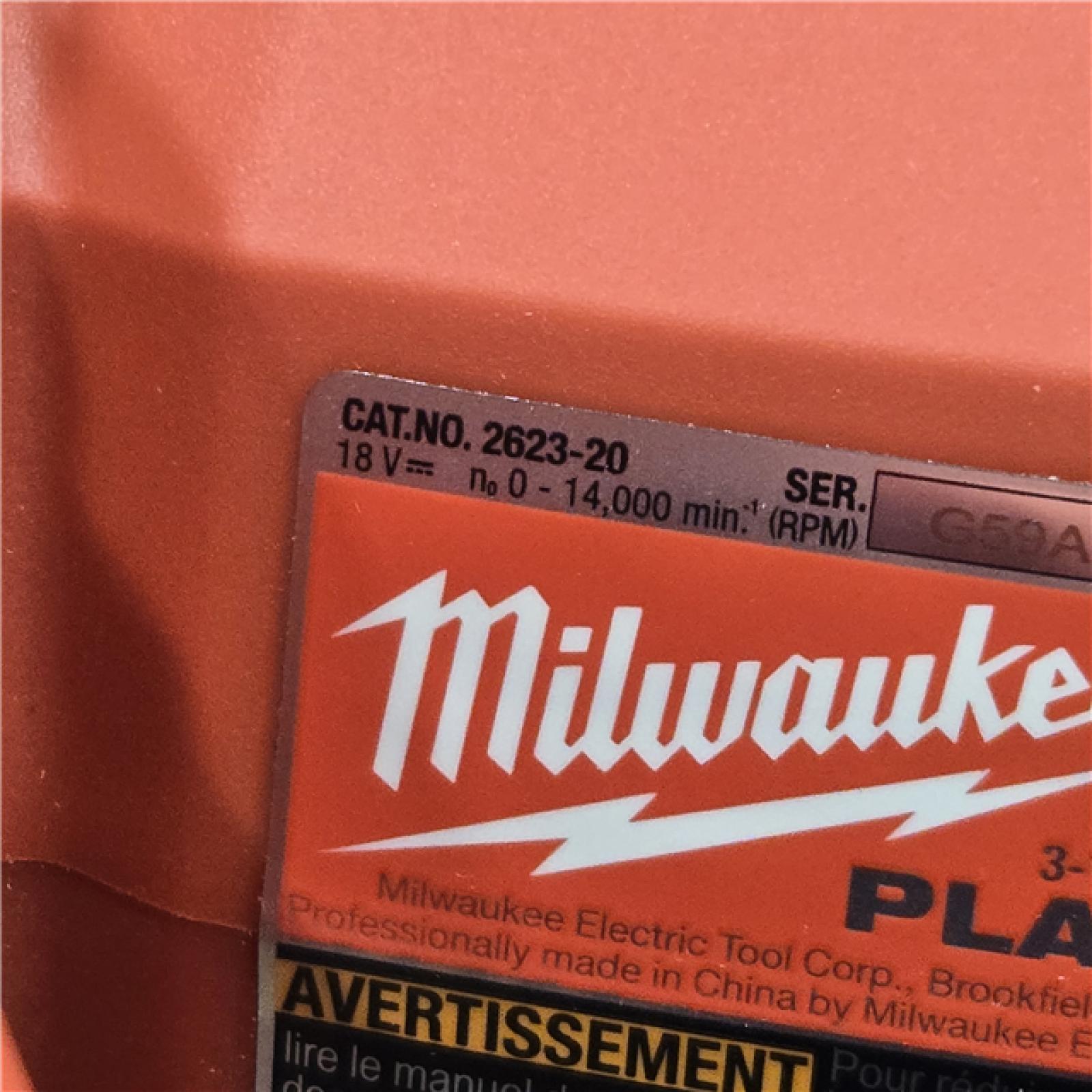 AS-IS Milwaukee M18 18-Volt Lithium-Ion Cordless 3-1/4 in. Planer (Tool-Only)