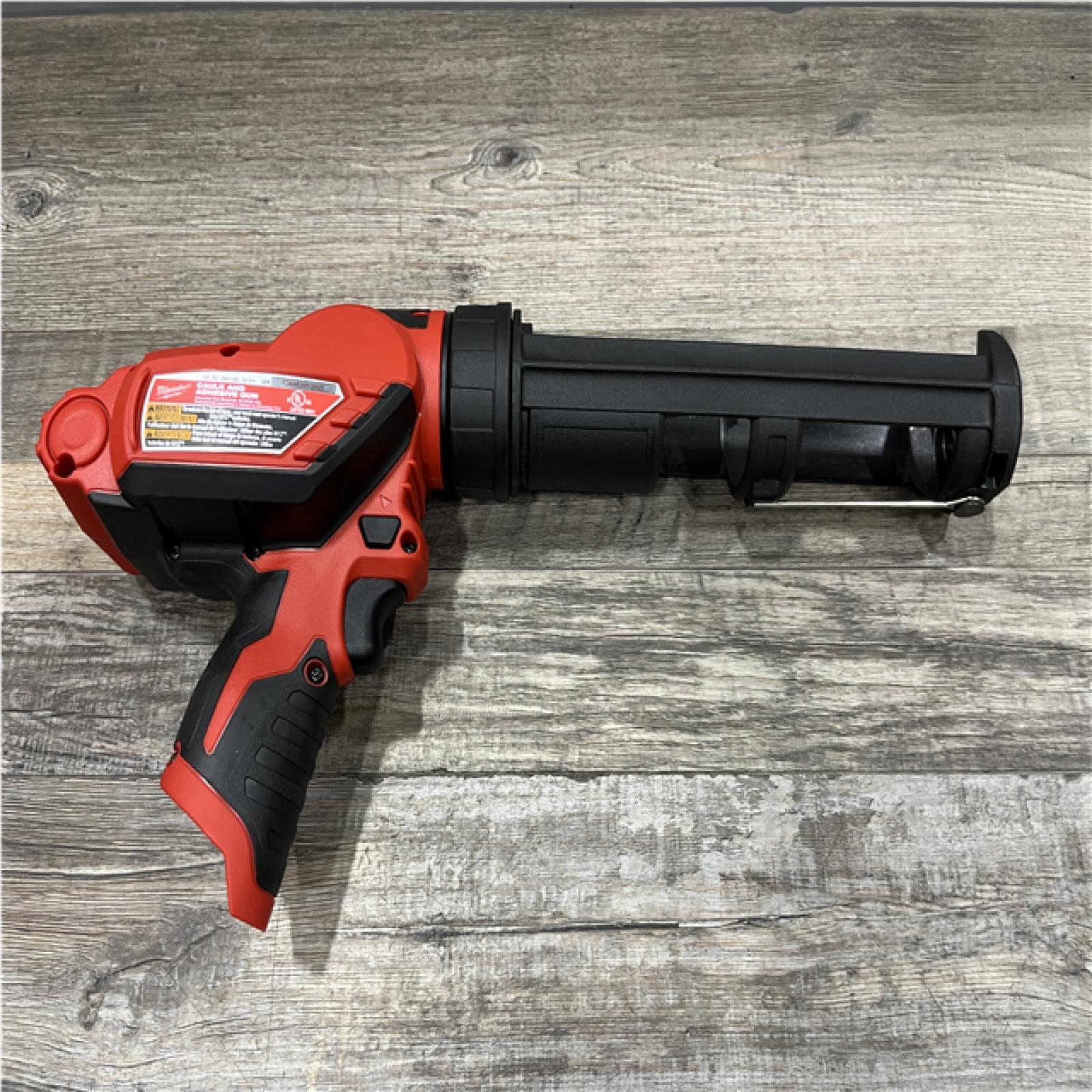 AS-IS Milwaukee 12V Lithium-Ion Cordless 10 oz. Adhesive and Caulk Gun (Tool-Only)