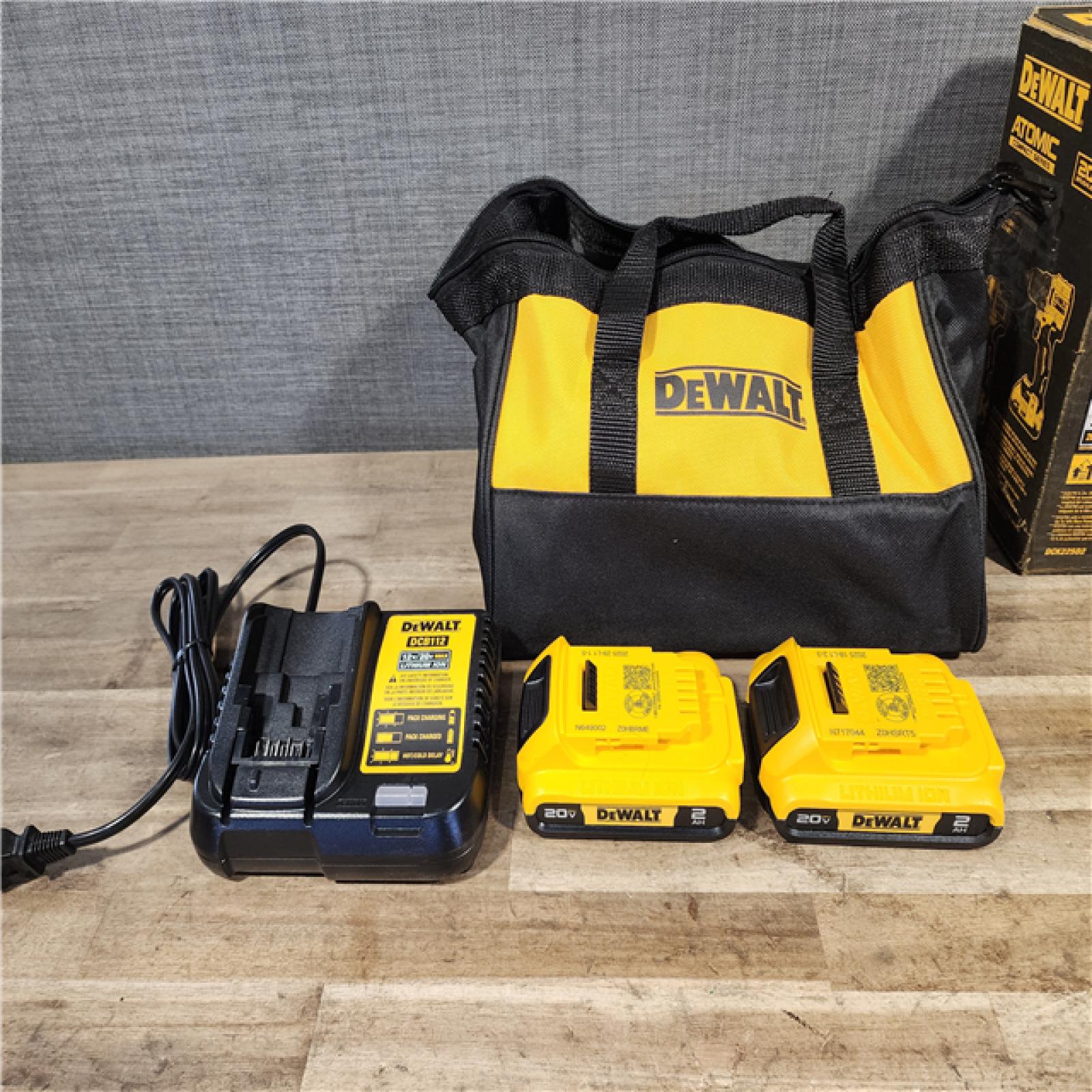 HOUSTON LOCATION - AS-IS DEWALT ATOMIC 20-Volt MAX Lithium-Ion Cordless Combo (2-Tool) Kit