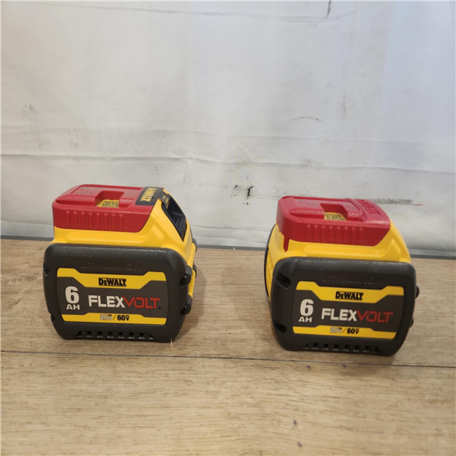 AS-IS- DEWALT FLEXVOLT 20V/60V MAX Lithium-Ion 6.0Ah Battery Pack (2 Pack)