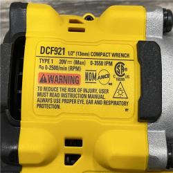AS-IS DEWALT ATOMIC 20V MAX Cordless Brushless 1/2 in. Variable Speed Impact Wrench (Tool Only)