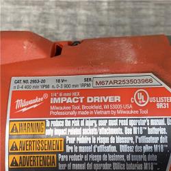 AS-IS Milwaukee FUEL 18V Lithium-Ion Brushless Cordless Hammer Drill and Impact Driver Combo Kit