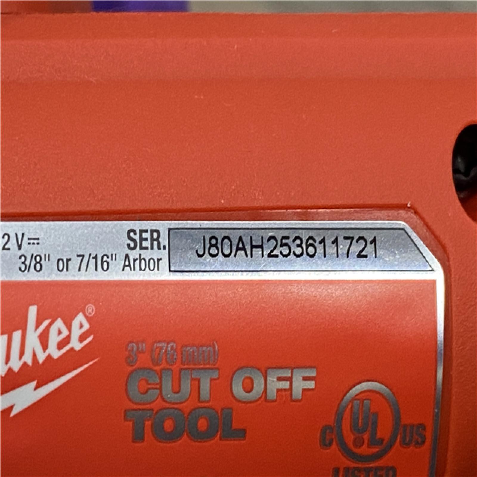 AS-IS Milwaukee FUEL 12V Lithium-Ion Brushless Cordless 3 in. Cut Off Saw (Tool-Only)