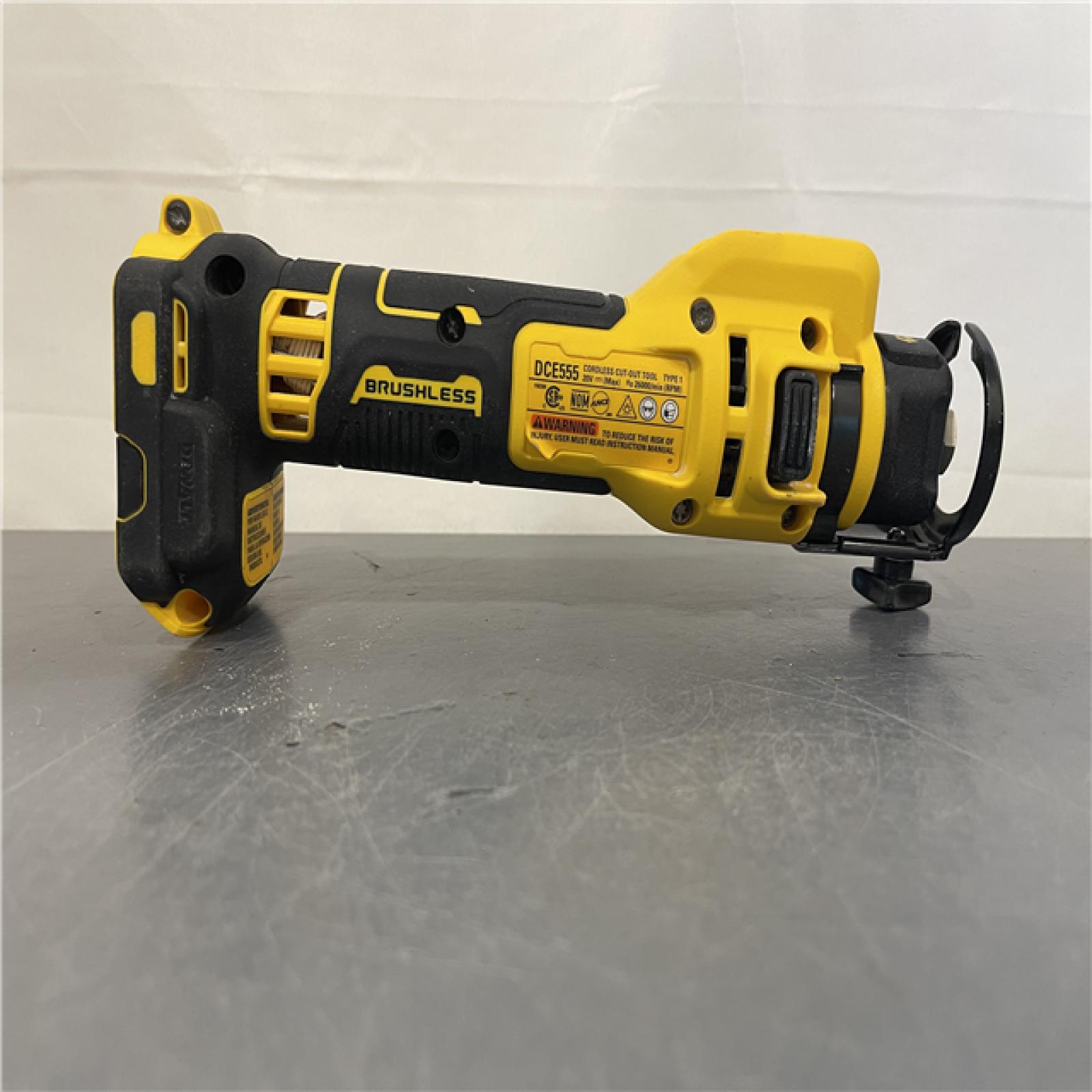 AS-IS - DEWALT XR 20V Lithium-Ion Cordless Rotary Drywall Cut-Out Tool