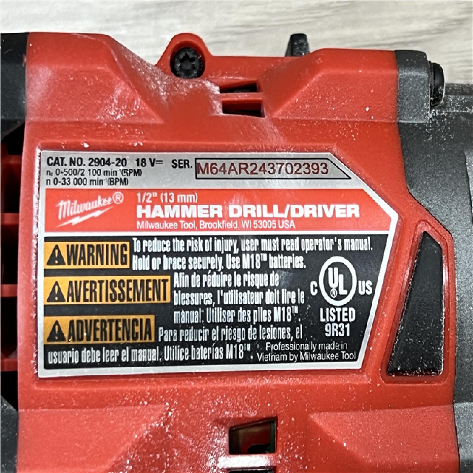 AS-IS Milwaukee FUEL 18V Lithium-Ion Brushless Cordless Hammer Drill and Impact Driver Combo Kit