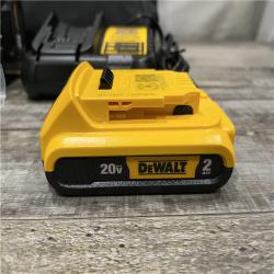 AS-IS DEWALT 20V MAX Lithium-Ion 15-Degree Electric Cordless Roofing Nailer Kit