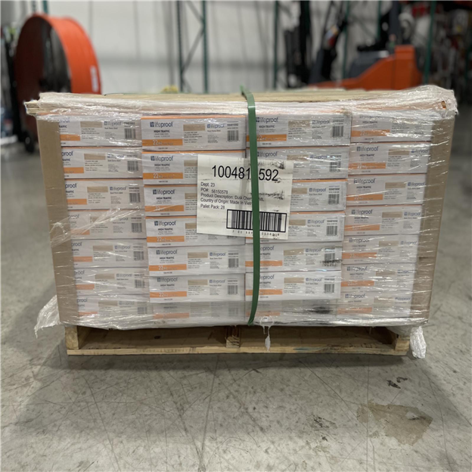DALLAS LOCATION - LIFEPROOF Dusk Cherry 22 MIL x 8.7 in. W x 48 in. L Click Lock Waterproof Luxury Vinyl Plank Flooring (20.1 sqft/case) PALLET-(28 CASES)