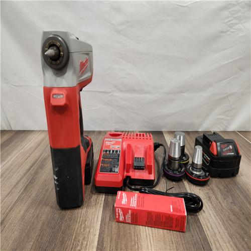 AS-IS -  Milwaukee M18 18-Volt Lithium-Ion Cordless 3/8 in. to 1-1/2 in Expansion Tool Kit with 3 Heads, Two 3.0Ah Batteries