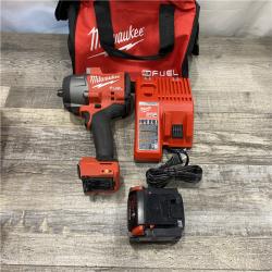 AS-IS Milwaukee FUEL 18V Lithium-Ion Brushless Cordless 1/2 in. Impact Wrench w/Friction Ring Kit