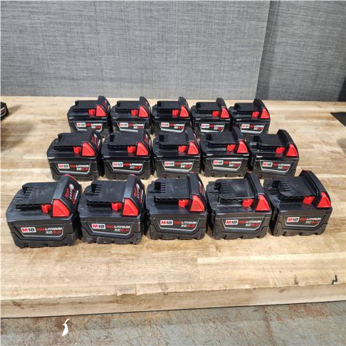 Houston Location AS-IS Milwaukee Batteries QTY/15