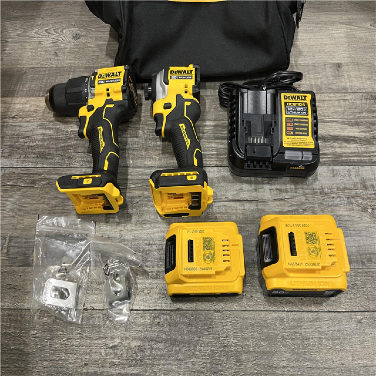 AS-IS DEWALT ATOMIC 20V MAX Lithium-Ion Cordless 2-Tool Combo Kit