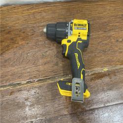 AS-IS DEWALT ATOMIC 20-Volt Lithium-Ion Cordless 1/2 in. Compact Hammer Drill with 3.0Ah Battery, Charger and Bag