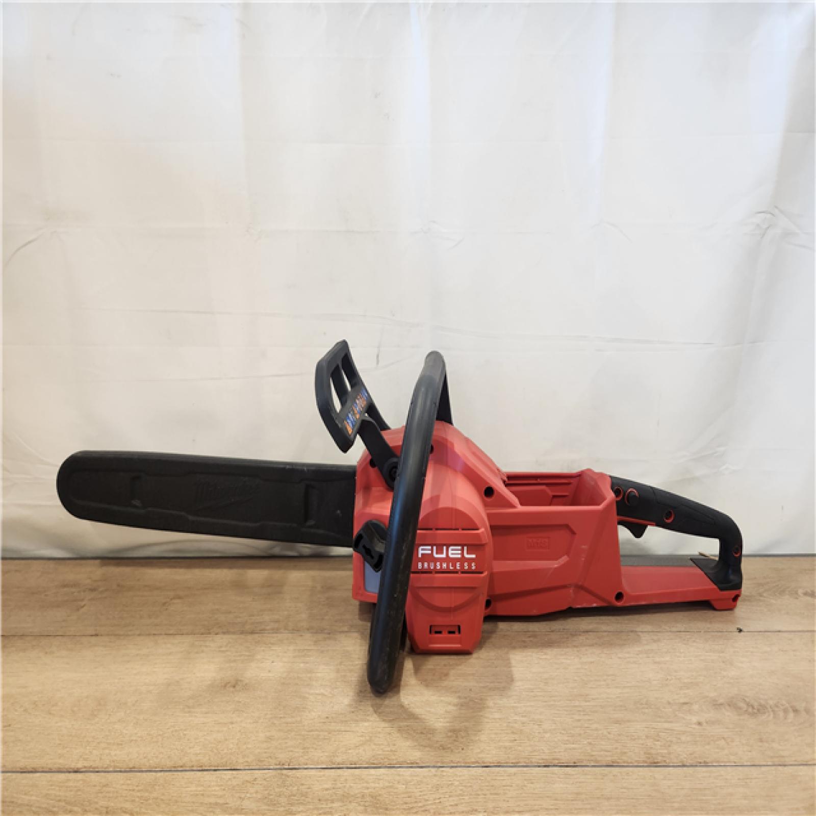 AS-IS- Milwaukee FUEL 16 in. 18V Lithium-Ion Brushless Battery Chainsaw (Tool-Only)