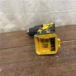 AS-IS DEWALT ATOMIC 20-Volt Lithium-Ion Cordless 1/2 in. Compact Hammer Drill with 3.0Ah Battery, Charger and Bag