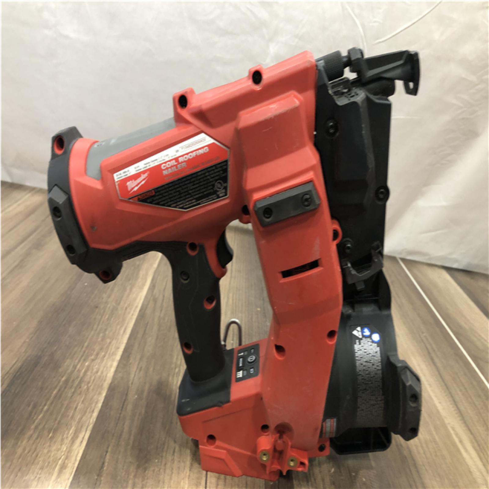 AS-IS Milwaukee FUEL 18-Volt Lithium-Ion Brushless Cordless Coil Roofing Nailer (Tool Only)