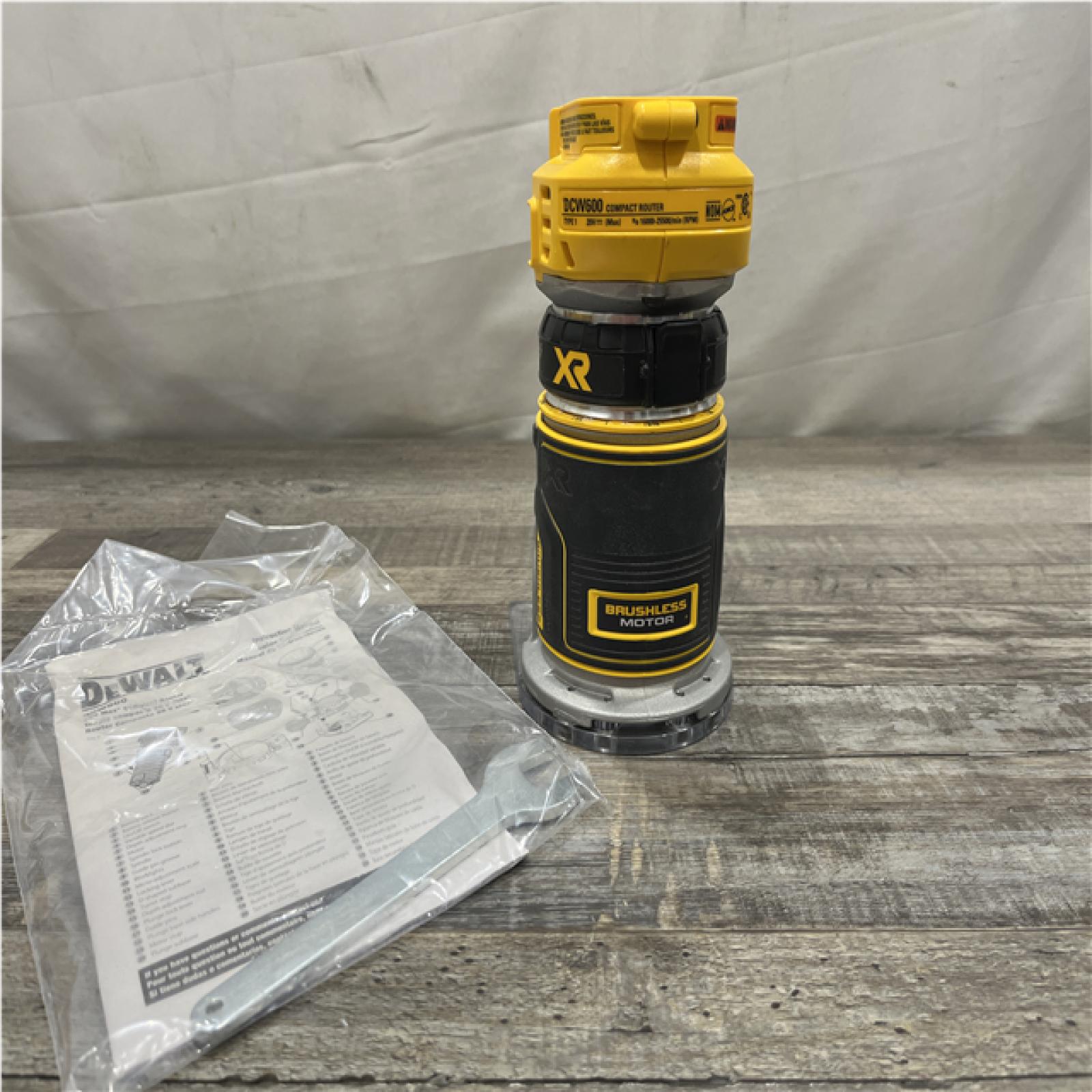 AS-IS DEWALT 20V MAX XR Cordless Brushless Fixed Base Compact Router (Tool Only)