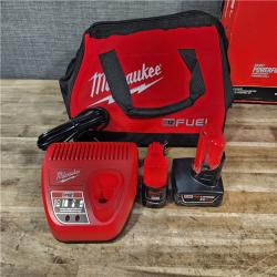HOUSTON LOCATION - AS-IS Milwaukee FUEL 12-Volt Lithium-Ion Brushless Cordless Hammer Drill and Impact Driver Combo Kit