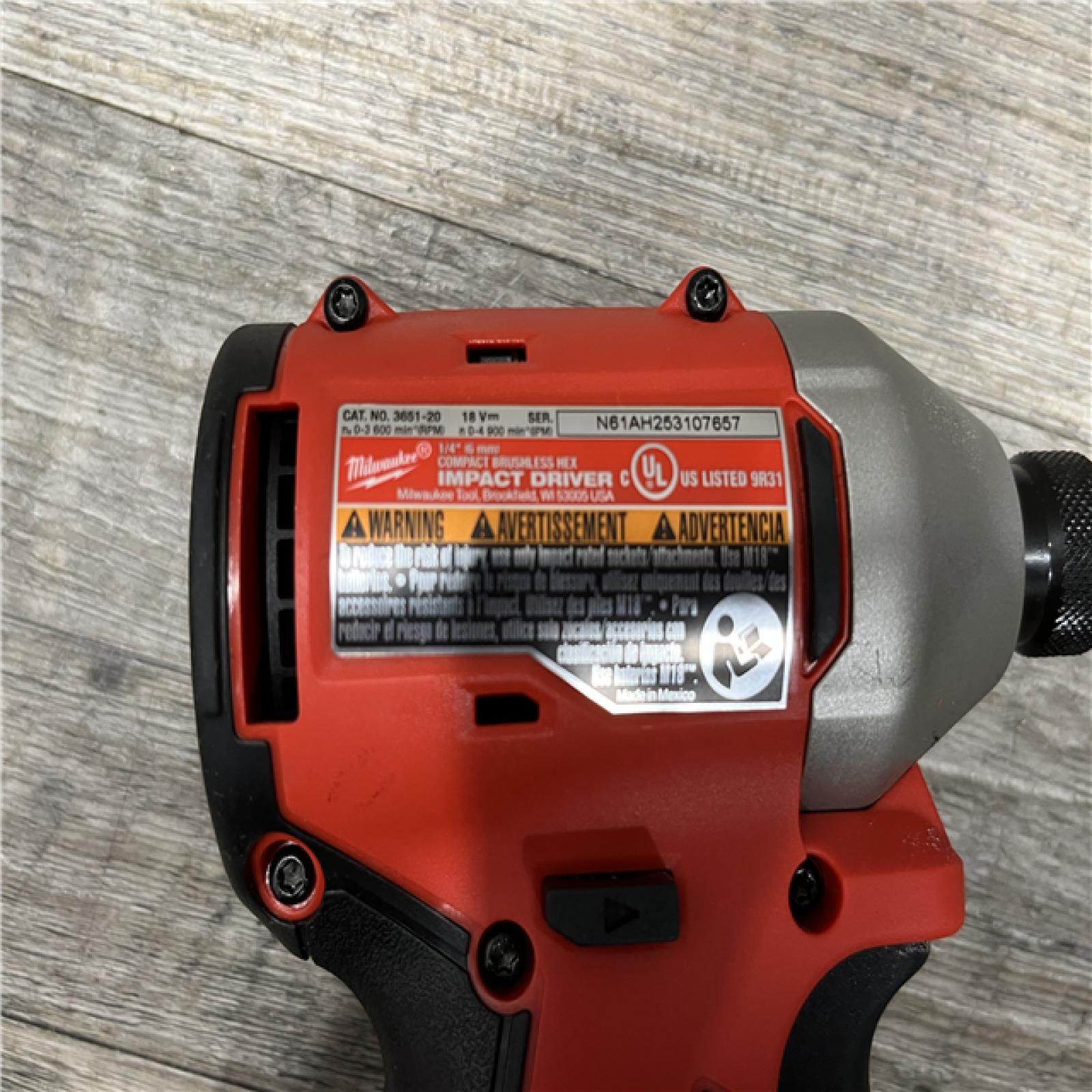 AS-IS Milwaukee 18-Volt Lithium-Ion Brushless Cordless Compact Hammer Drill/Impact Combo Kit