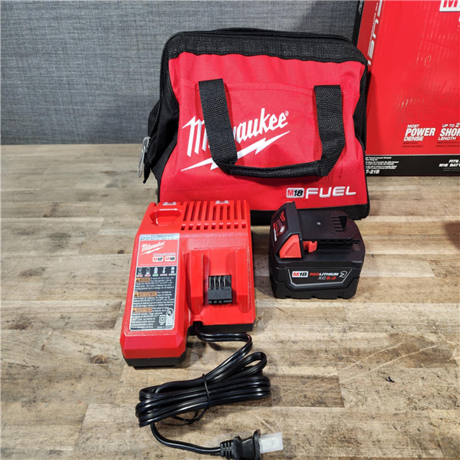 HOUSTON LOCATION - AS-IS (APPEARS LIKE NEW) Milwaukee M18 1/2 in. Cordless Brushless High Torque Impact Wrench Kit (Battery & Charger)