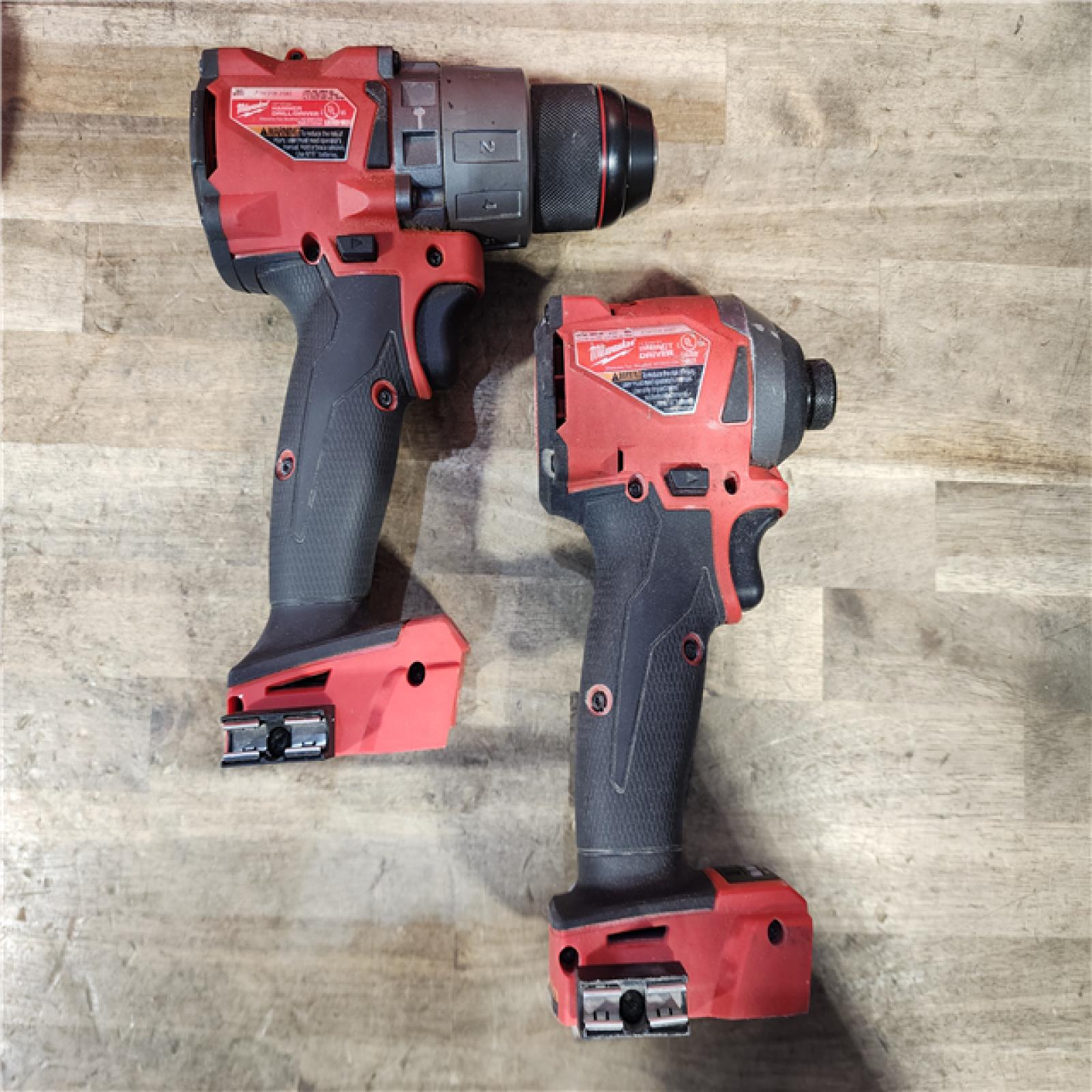 HOUSTON LOCATION - AS-IS MILWAUKEE FUEL 18V Lithium-Ion Brushless Cordless Hammer Drill and Impact Driver Combo Kit