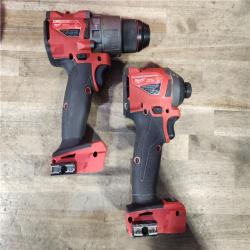 HOUSTON LOCATION - AS-IS MILWAUKEE FUEL 18V Lithium-Ion Brushless Cordless Hammer Drill and Impact Driver Combo Kit