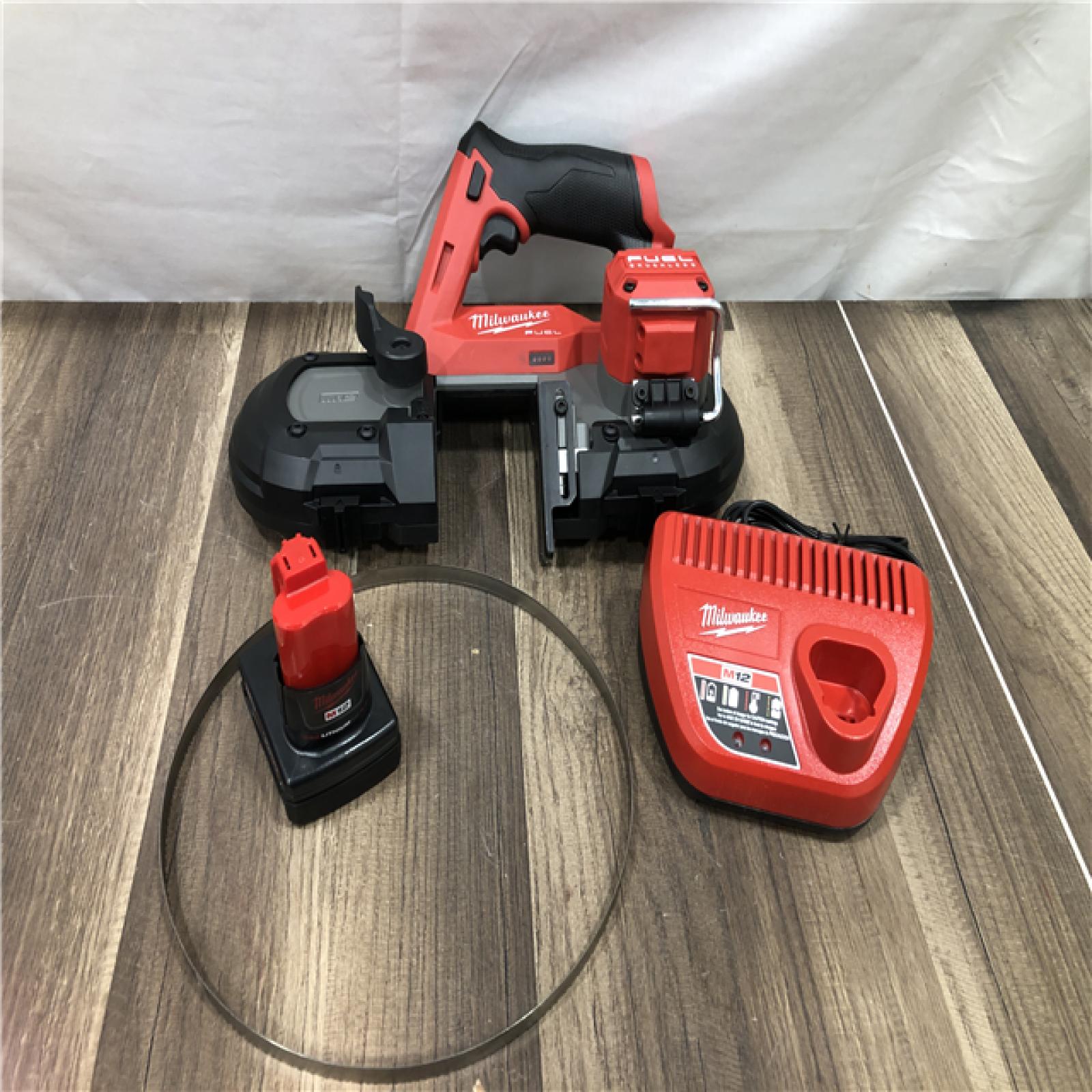 AS-IS Milwaukee M12 FUEL 12V Lithium-Ion Cordless Compact Band Saw XC Kit