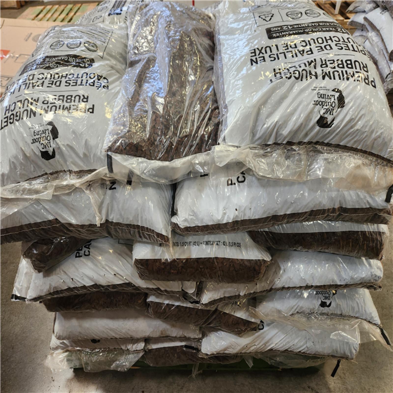 Phoenix AS-IS IMC Outdoor Loving Brown Rubber Playground and Landscape Mulch   35 Bags