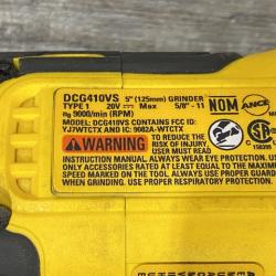 AS-IS DEWALT 20V XR Cordless 4-1/2. in. to 5 in. Variable Speed Angle Grinder (Tool Only)