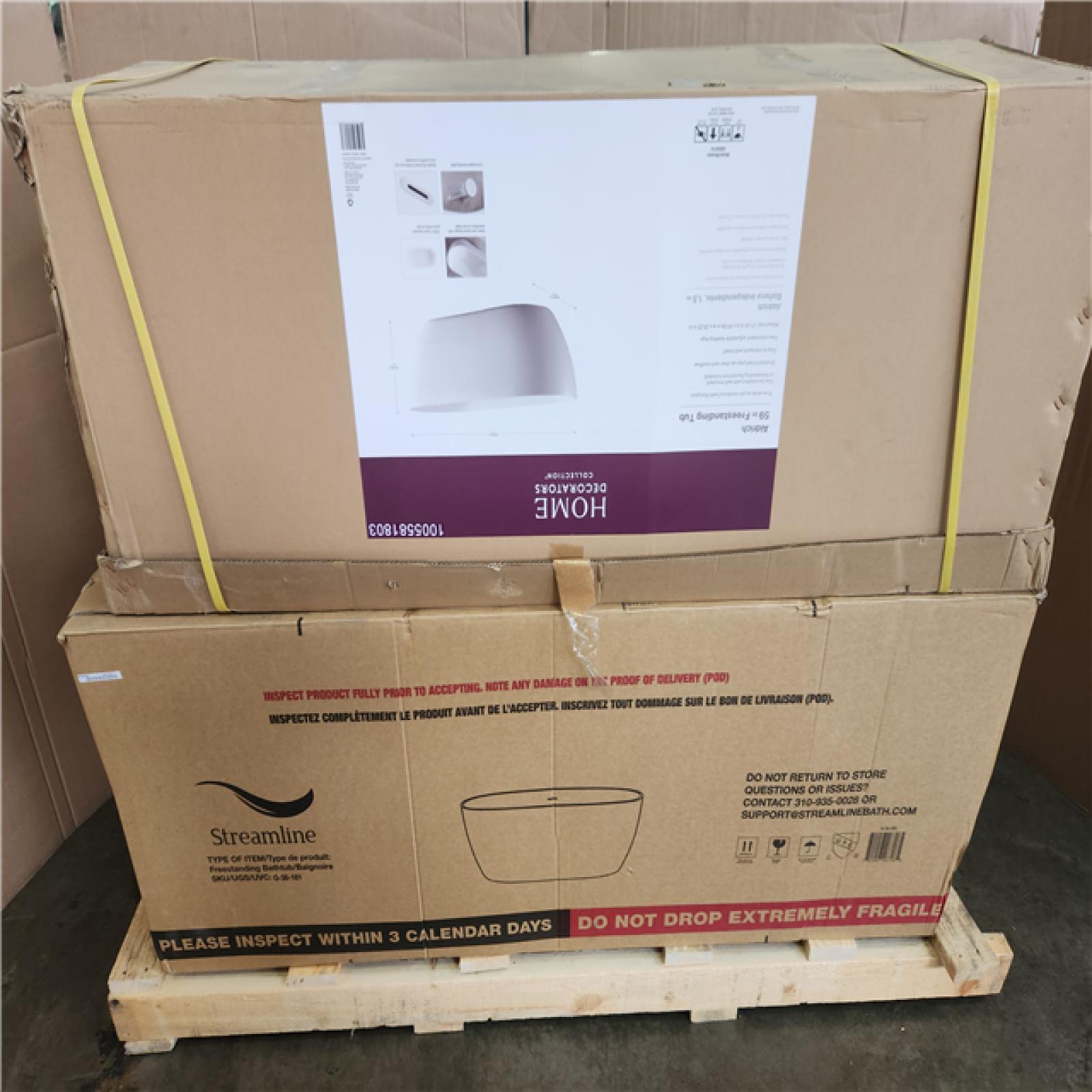 Phoenix NEW 2 Free Standing Tubs Pallet