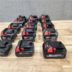 HOUSTON LOCATION - AS - IS MILWAUKEE BATTERY PACK QTY - 15
