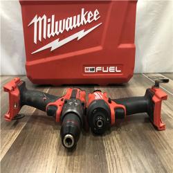 AS-IS Milwaukee FUEL 18V Lithium-Ion Brushless Cordless Hammer Drill and Impact Driver Combo Kit