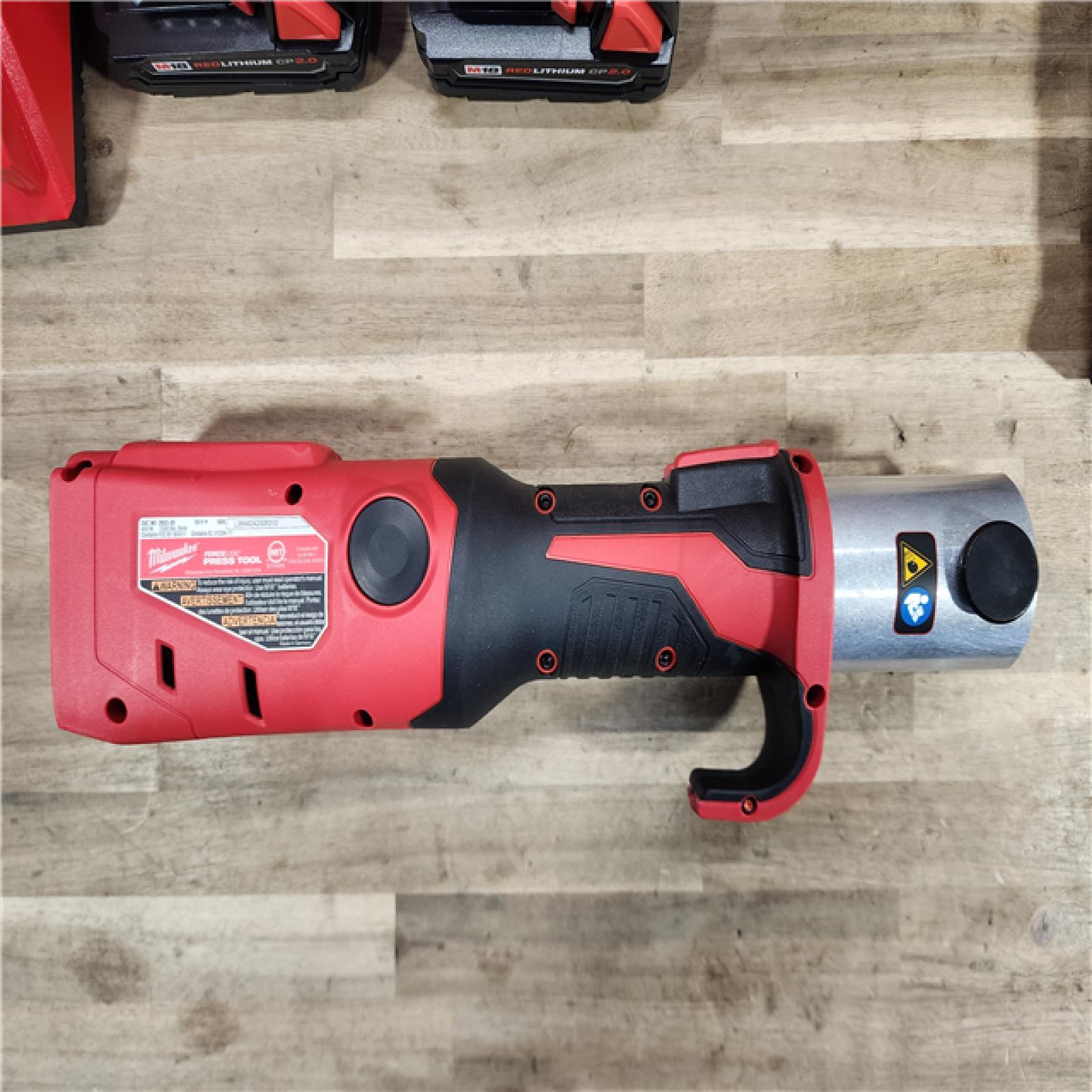 HOUSTON LOCATION - AS-IS (APPEARS LIKE NEW) M18 18-Volt Lithium-Ion Brushless Cordless FORCE LOGIC Press Tool Kit with 1/2 in. - 2 in. Jaws Kit (6-Jaws Included)