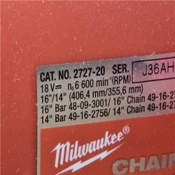 AS-IS Milwaukee 18V M18 FUEL 16 Cordless Chain Saw Kit