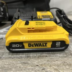 AS-IS DEWALT 20V MAX Lithium-Ion 15-Degree Electric Cordless Roofing Nailer Kit