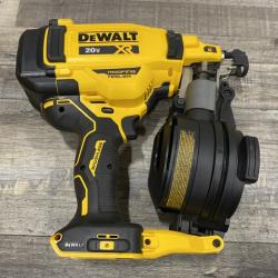 AS-IS DEWALT 20V MAX Lithium-Ion 15-Degree Electric Cordless Roofing Nailer Kit