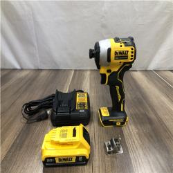 AS-IS DEWALT Atomic 20V Max Lithium-Ion Brushless Cordless Compact 1/4 in. Impact Driver Kit