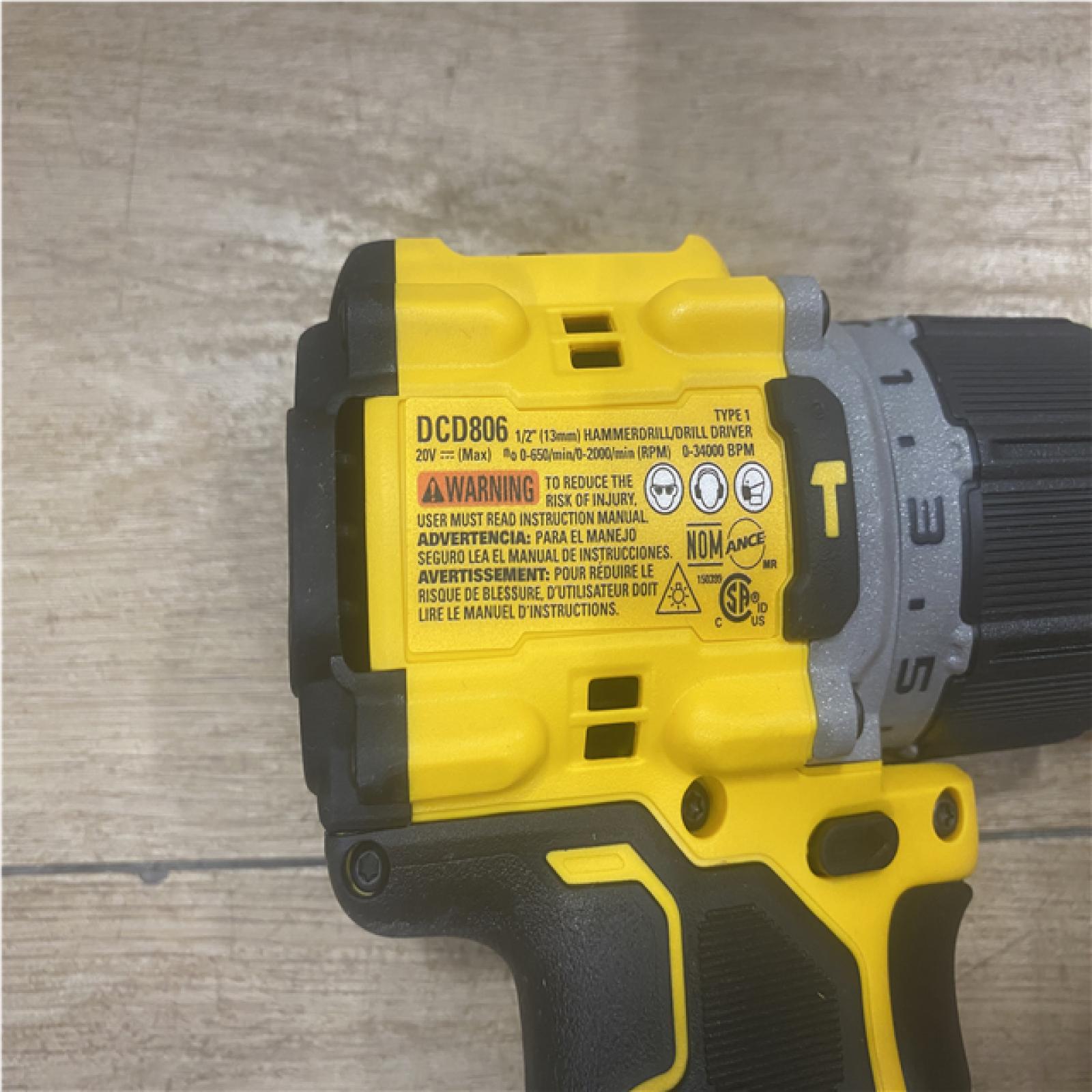 AS-IS DEWALT 20V XR Brushless Cordless 1/2 in. Hammer Drill (Tool-Only)