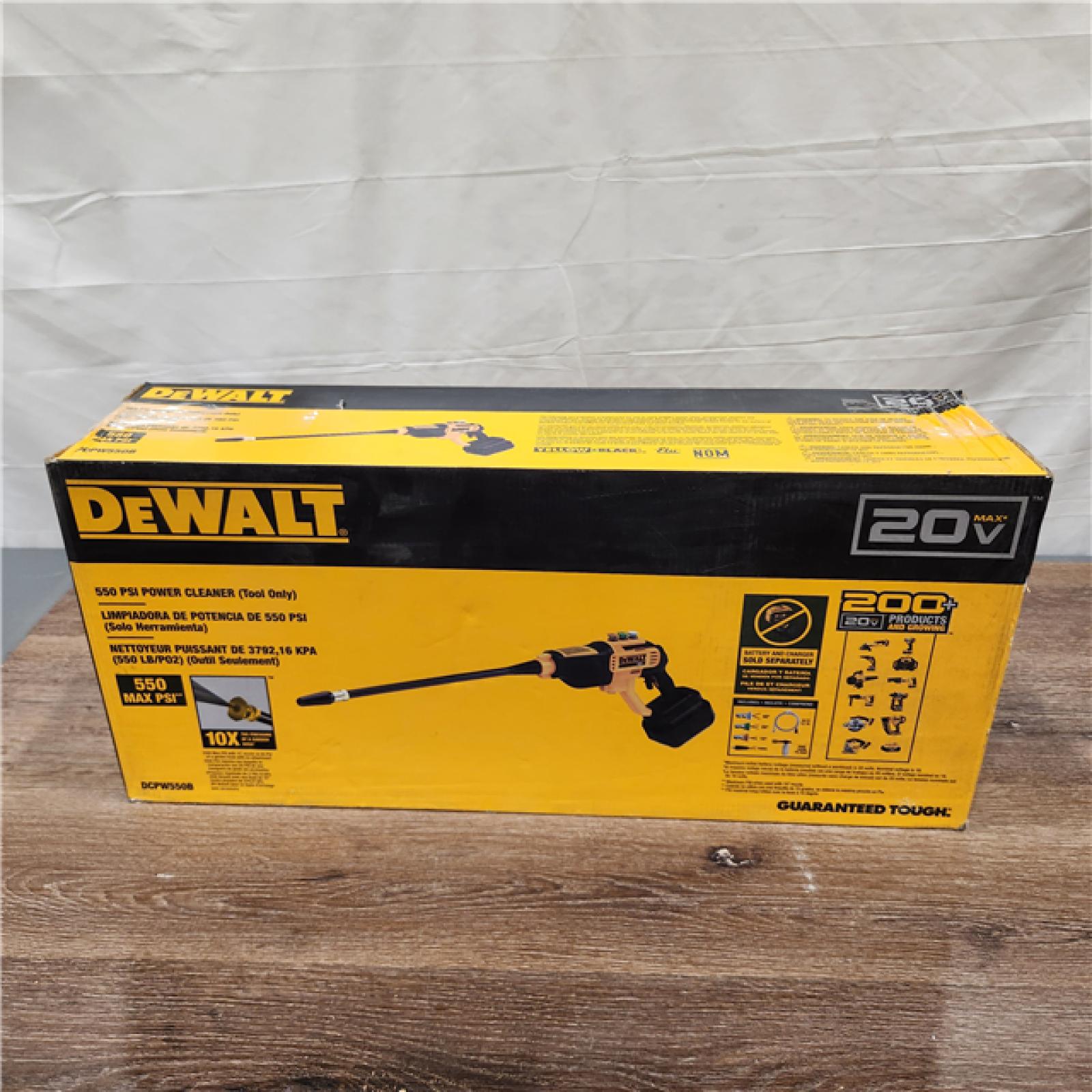 AS-IS DCPW550B 20V 550 PSI Power Cleaner - Black & Yellow