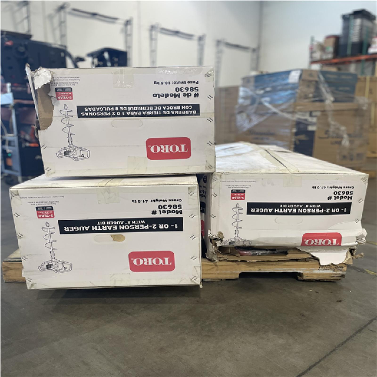 DALLAS LOCATION - Toro 1-Person or 2-Person 52 cc 2-Cycle Earth Auger Powerhead with 8 in. Auger Bit PAQLLET-(3 UNITS)