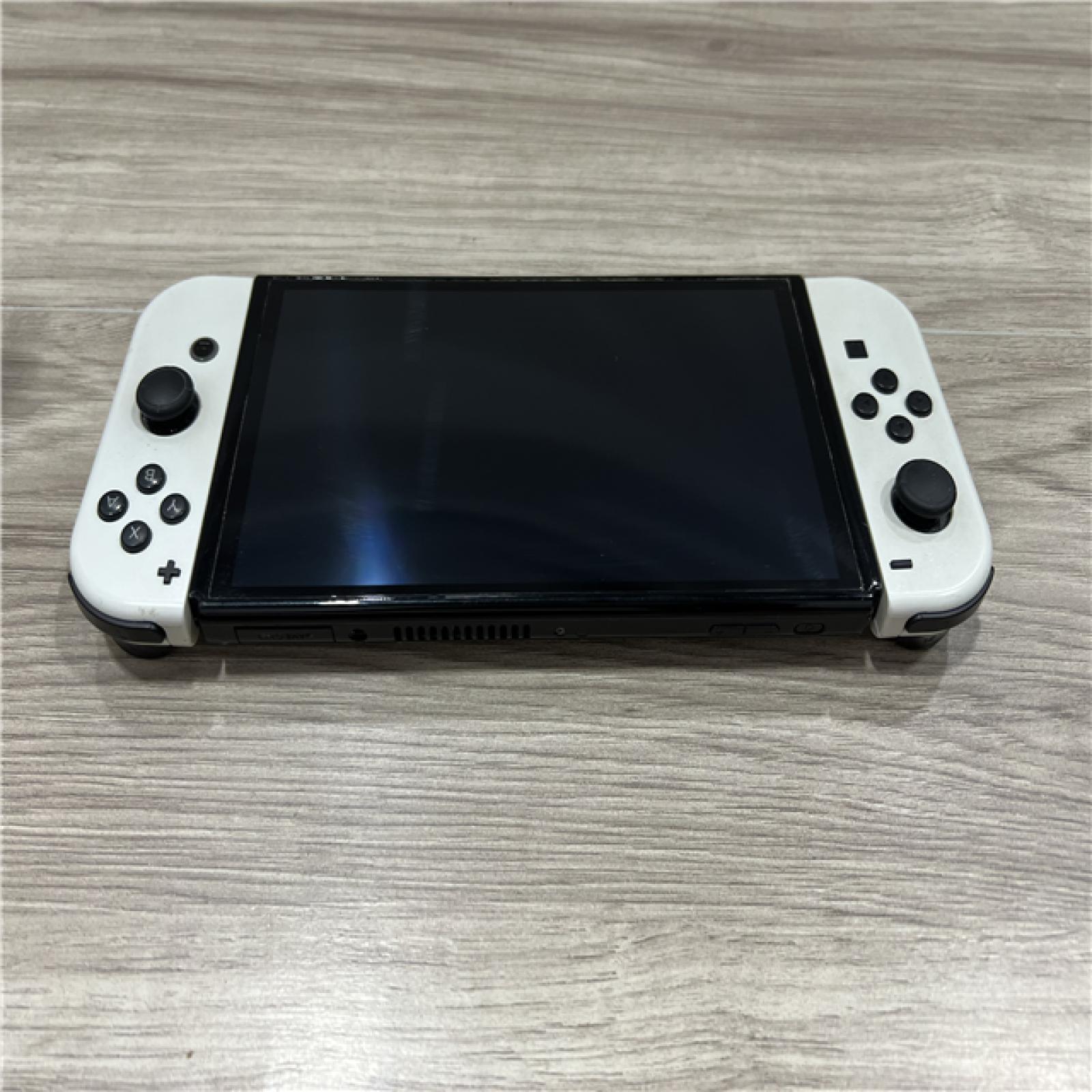AS-IS Nintendo Switch - OLED Model with White Joy-Con
